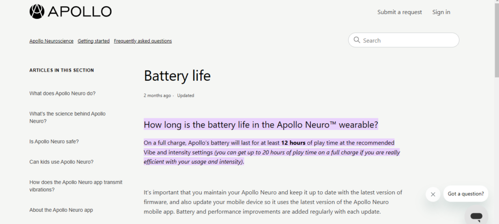 Battery Life & Charging